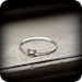Knot ring - recycled sterling silver ring