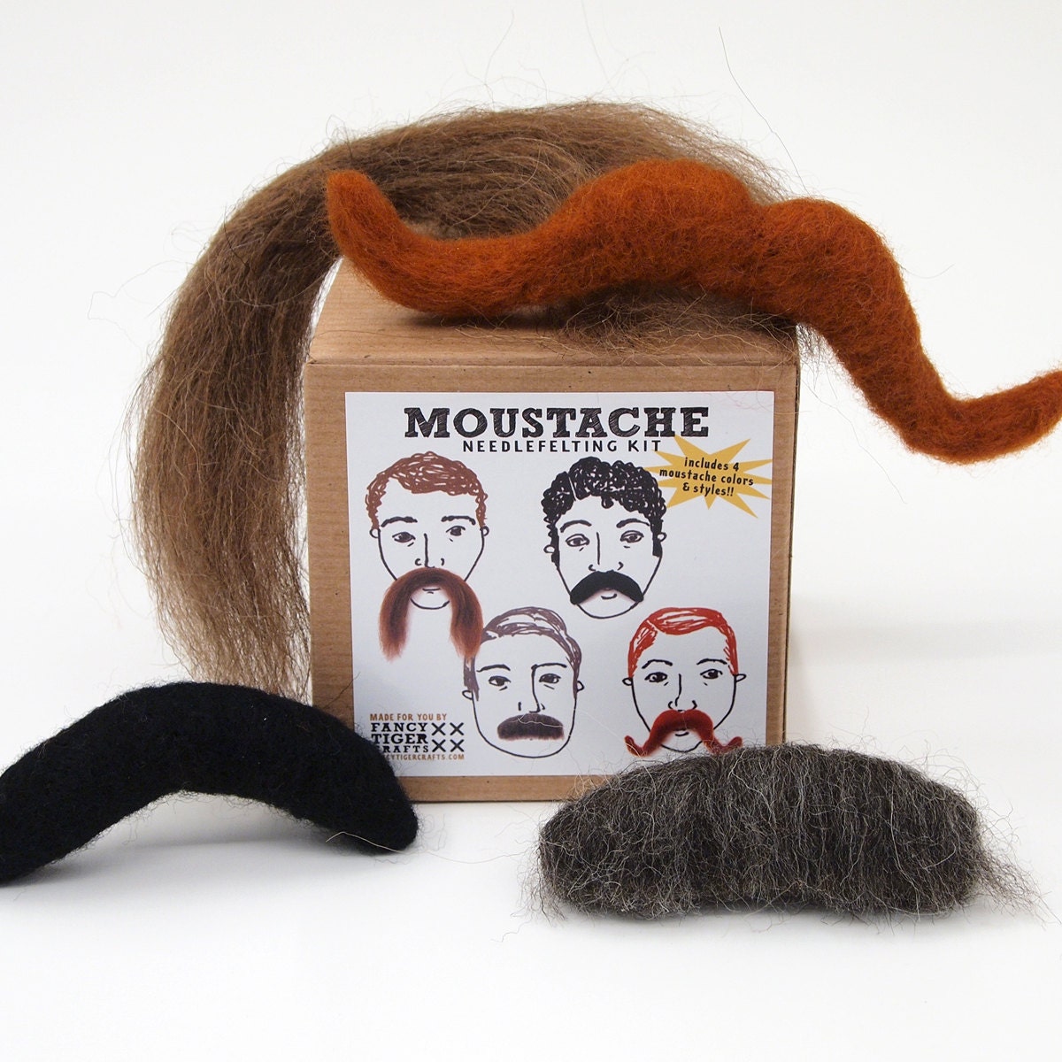 Moustache/Mustache Needle Felting Kit