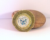 Textile art brooch - EB06