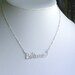 Believe Necklace - (sterling silver wire word) American Cancer Foundation donation