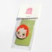 Sweetie girl BROOCH 1 original hand painted pin wearable art