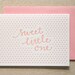 Little One Girl Letterpress Card