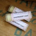 Raspberry Lime Lip Balm - One Tube Beeswax Shea Cocoa Butter Jojoba