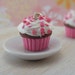 Pink Confetti Cupcake Charm