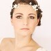 Grecian Headpiece, Bridal Halo, Rhinestones Headband, Freshwater Pearls Headband, Tiara, Bridal Headpiece -CLAIRE