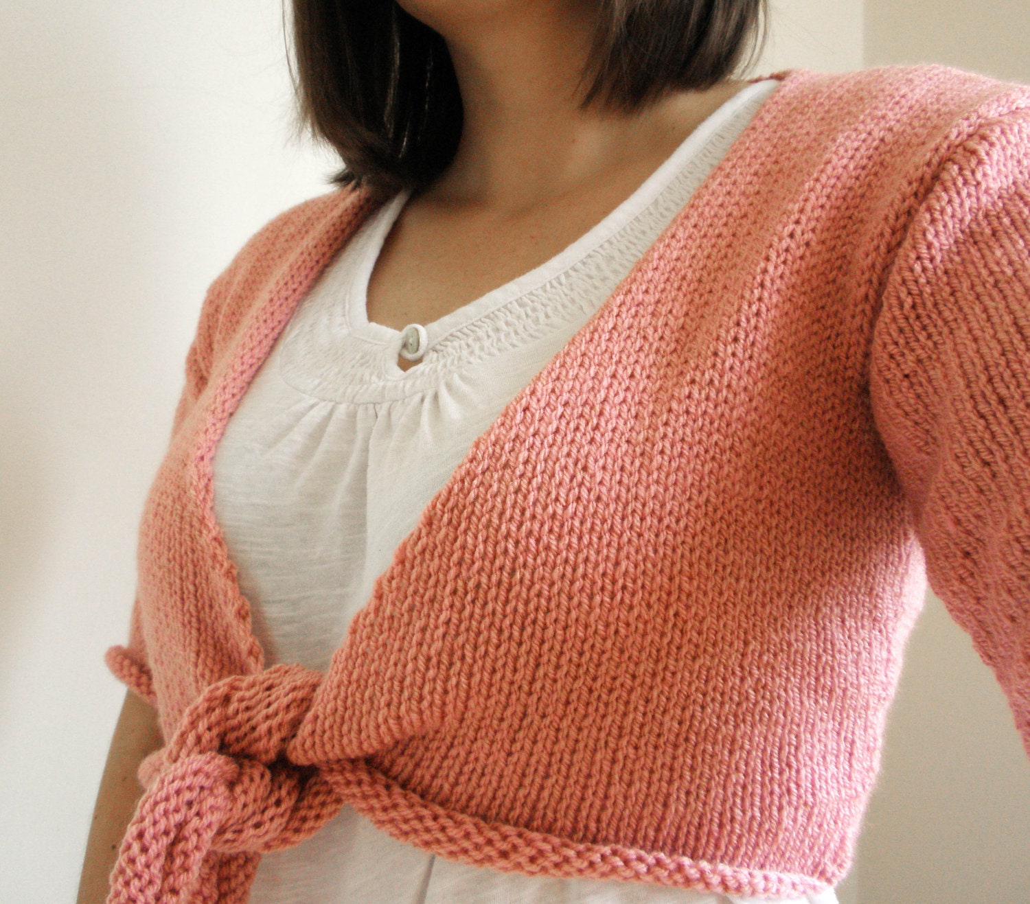 Tie Front shrug