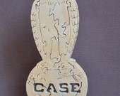 Case Eagle Old Abe Antique Farm Tractor Toy Puzzle Hand Cut