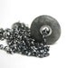 Riveted Grey Beach Stone Necklace Sterling Silver . Lost My Marbles