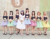 BRIDESMAID Dress TUTU Wedding Handmade Retro Ruffle Petticoat Dresses