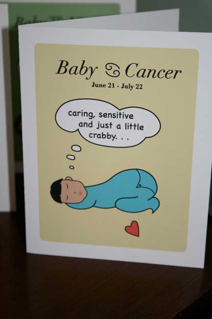Baby Boy Greeting Card Cancer