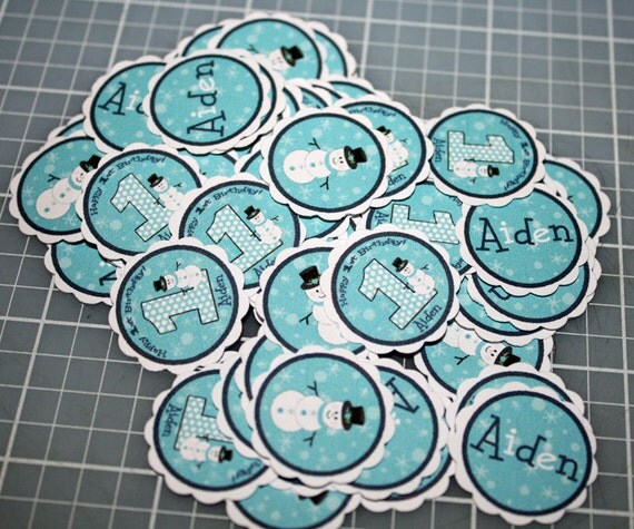 Winter ONEderland BOY Birthday Table Confetti Minis - any color Il_570xn