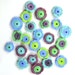 Lampwork Beads, Lampwork beads set, Lampwork Glass Beads, Flowers (24) SRA