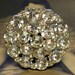 Vintage Rhinestone Pot Metal Button