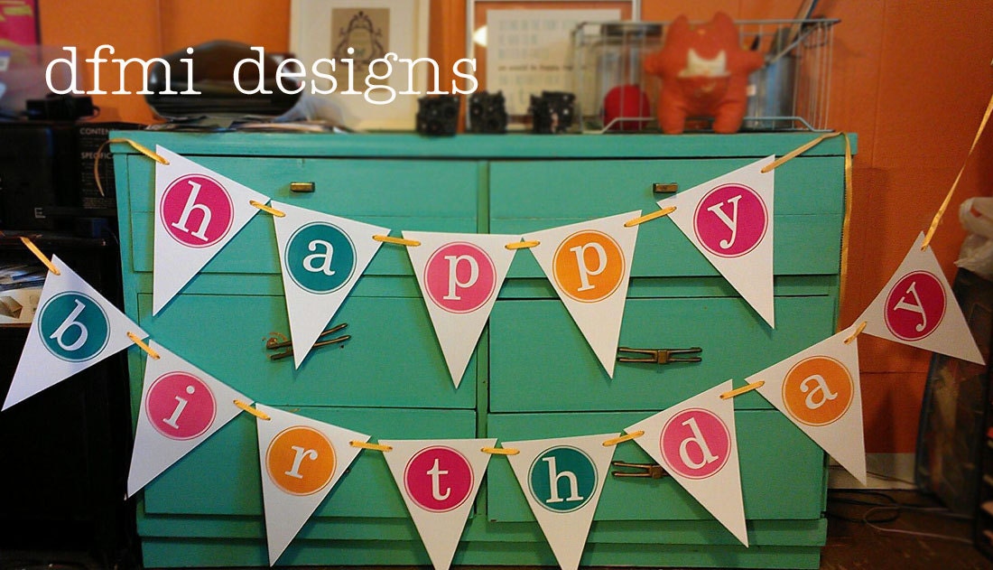 HAPPY BIRTHDAY banner LARGE reusable
