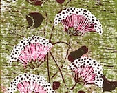 Water Lily Limited Edition Linocut Hand-Pulled Reduction Print