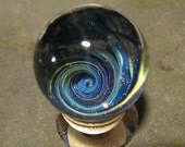 Soft (Soda Lime) Silver Glass Vortex Marble