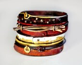 Handmade Fashion - Enamel Bangle Set - Tellicherry