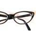 vintage CAT EYE glasses / 1960s OLIVE green frame eye glasses