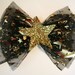 SUPER SALE Golden Star Tulle Bow Hair Clip Accessory by Cutie Dynamite Lolita Goth Punk Burlesque Pinup by Cutie Dynamite