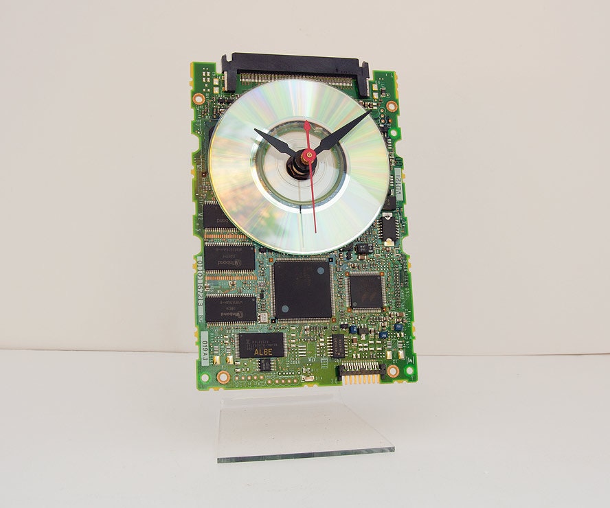 Computer Hard Drive Circuitboard Clock
