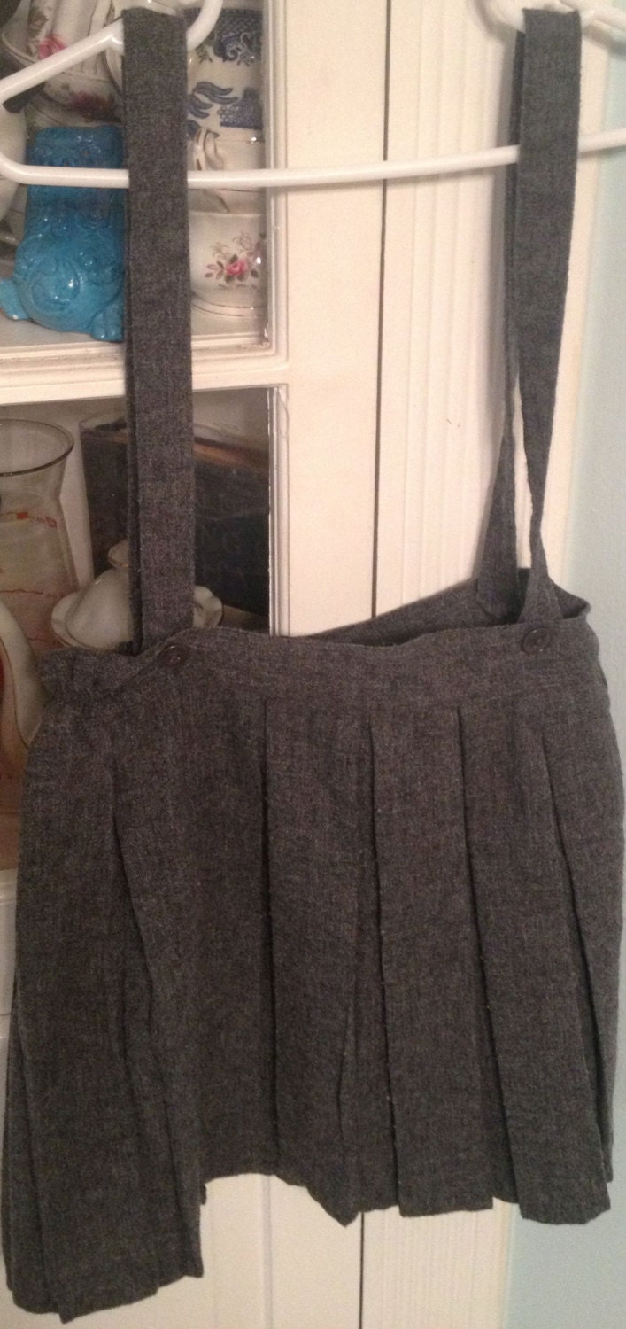 Handmade Wool School Girl Skirt 4T