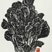 Asian Vegetable Set: 4 Hand-printed Block Prints