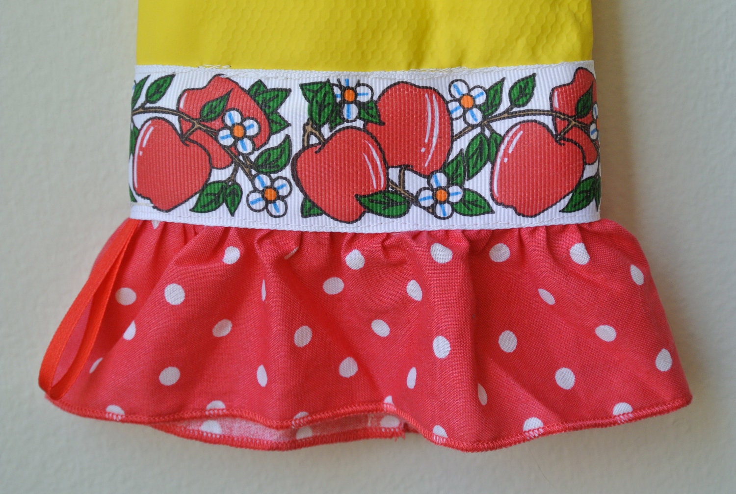 Designer Rubber Dish Gloves - Apples, Flowers, Polka Dots - Medium