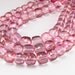 Faceted Mystic Pink Topaz Puffed Cubes 8mm (4 beads)