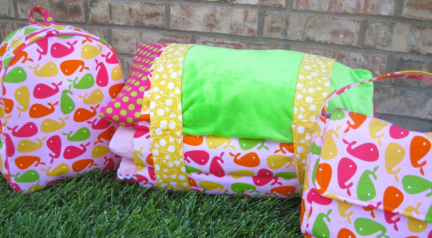Custom Nap Mat Cover, Backpack, and Lunchbox