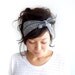 LAST ONE Tie Up Headscarf Grey Tribal