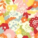 LAST ONE Oh Deer Japanese fabric by Momo for Moda, Blossoms in Creamsicle-1 Yard