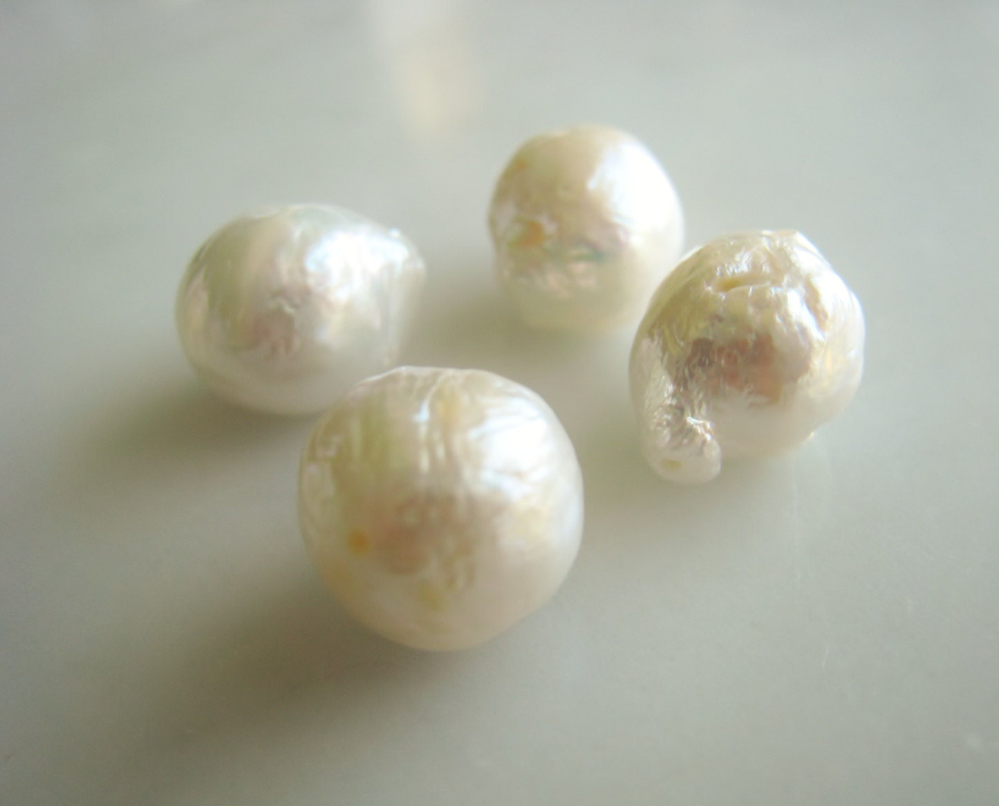 13mm Natural Soft White Baroque Freshwater Pearl Parcel of One Centerpiece Item No. 1581