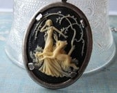 Artemis and Deer Cameo Necklace