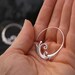 Flourish Hoop Earrings - Sterling Silver