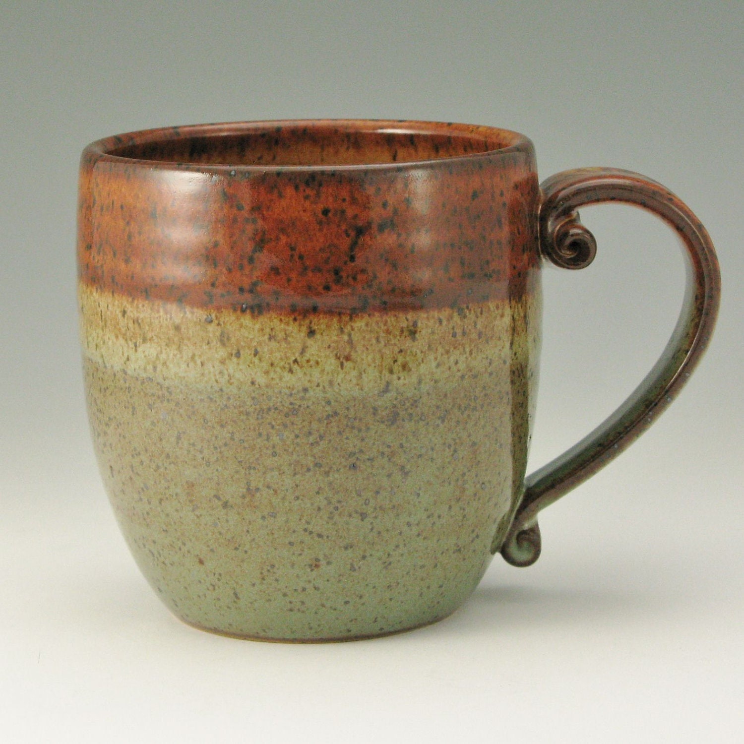 ONE Bistro24 Mug, Coffee Mug, Beer Mug Honey Brown and Sage Green, Ready To Ship