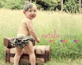Ruffle Diaper Cover, ABU, Air Force, Military, Hunter, Camo, Ruffle Bloomers, Childrens Clothing, sizes 0 - 24 months