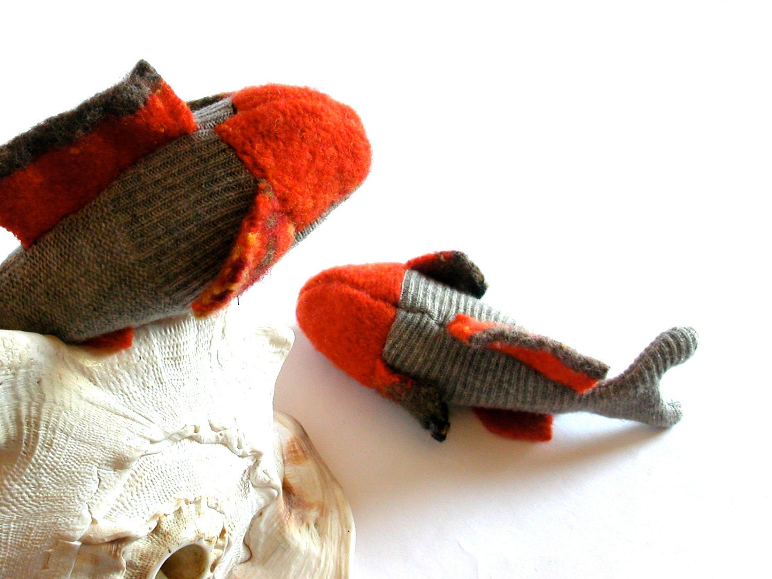 A Pair of Sweater Scrap Fish (2)
