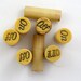 8 Vintage BAKELITE ORGAN PULLS On Off