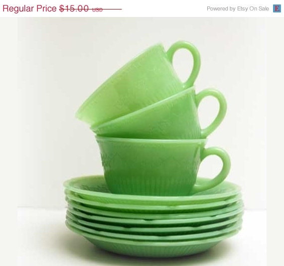 Jadite. green vintage collectible photograph . nostalgic print . kitchen art . shabby chic cottage decor . white and green decor