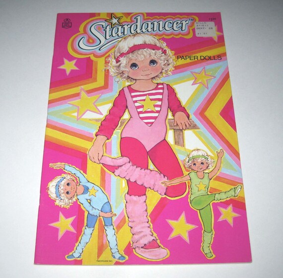 Vintage 1980s Stardancer Paper Doll Book for Children