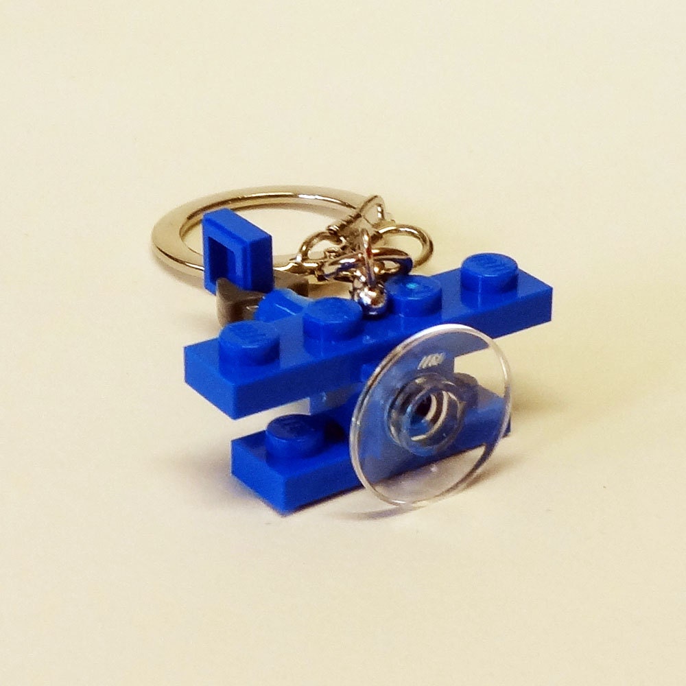 Mini Blue Bi-Plane Key chain