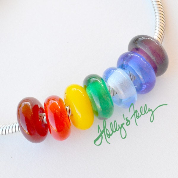 Rainbow Chakra European Charm Beads Yoga