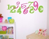 Numbers Wall Decal - Childrens Vinyl Wall Art Sticker Decal - Fun and Funky Numbers - Nursery Wall Decor - CN101A