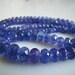 4-7mm---1/2 Strand---Very, Very Finest AAAAAA Transparent Tanzanite Faceted Rondelles