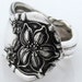 Silver Spoon Ring Size 8 Orange Blossom Pattern Art Nouveau