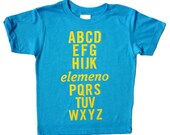Elemeno neon blue tee