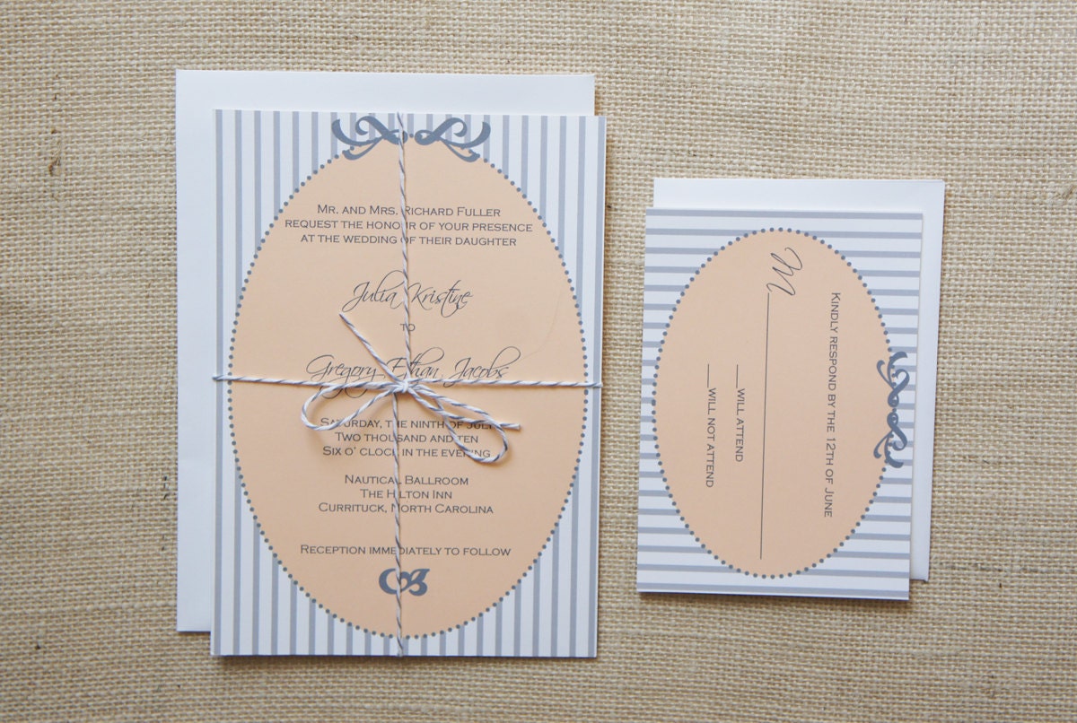 Shabby Chic Wedding Invitations