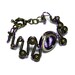 Steampunk Jewelry - Purple Beholder Eye Bracelet
