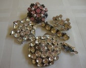 Vintage Collection of Rhinestone Brooches