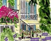 French Wine Courtyard